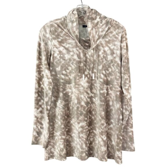 NWOT Susan Graver Weekend Velour Ribbed Hoodie Brown - Size XS - Picture 1 of 7